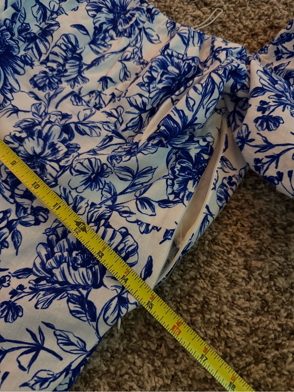 London Times Blue & White Floral Square-Neck Maxi Dress - Picture 2 of 3